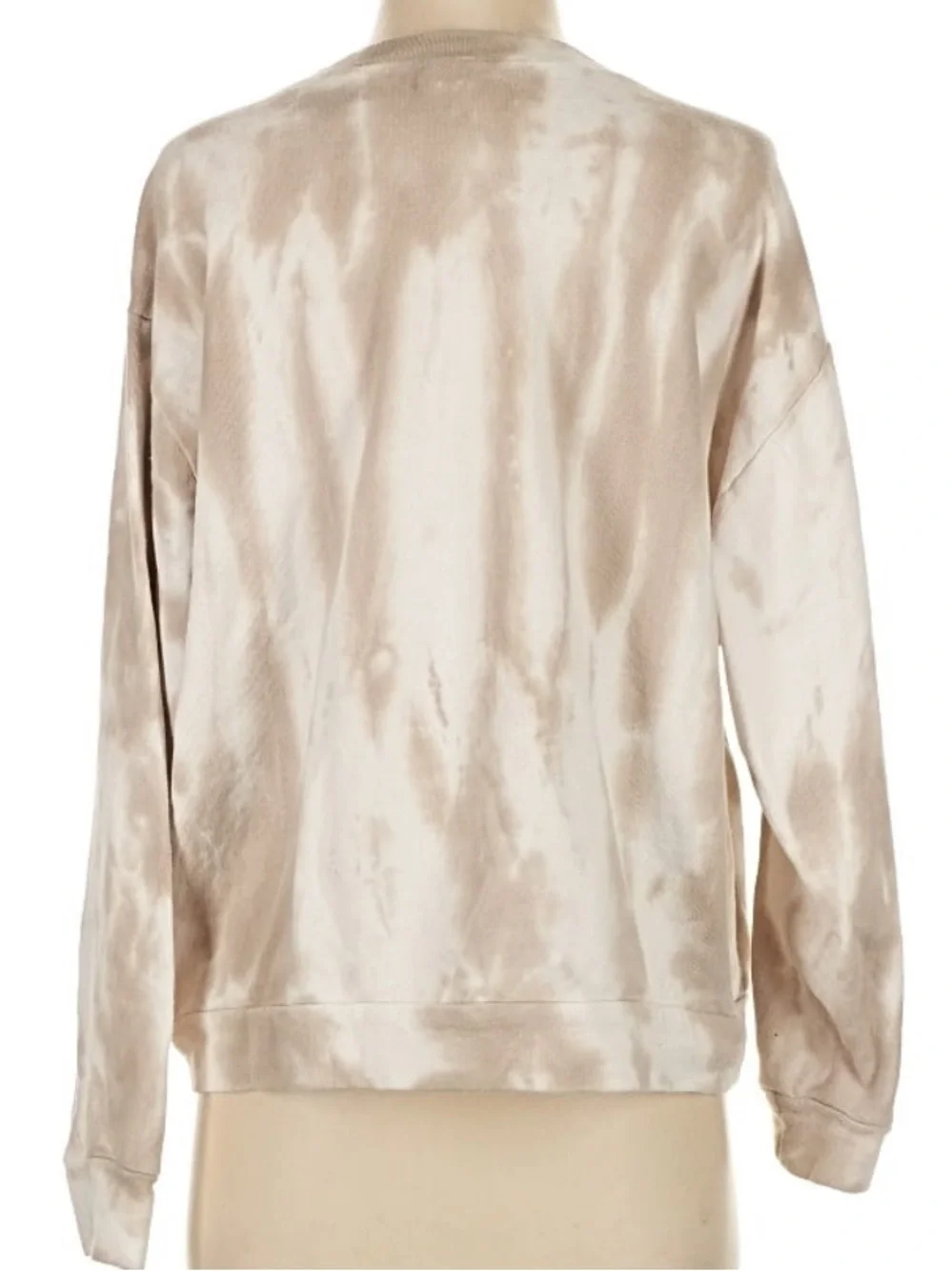 Wild Fable Brown + White Cloud Tie Dye Crewneck Sweatshirt - Picture 4 of 9